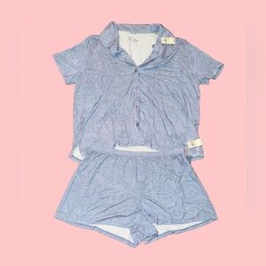 NWT Aerie Light Blue Pajama BOTTOMS ONLY